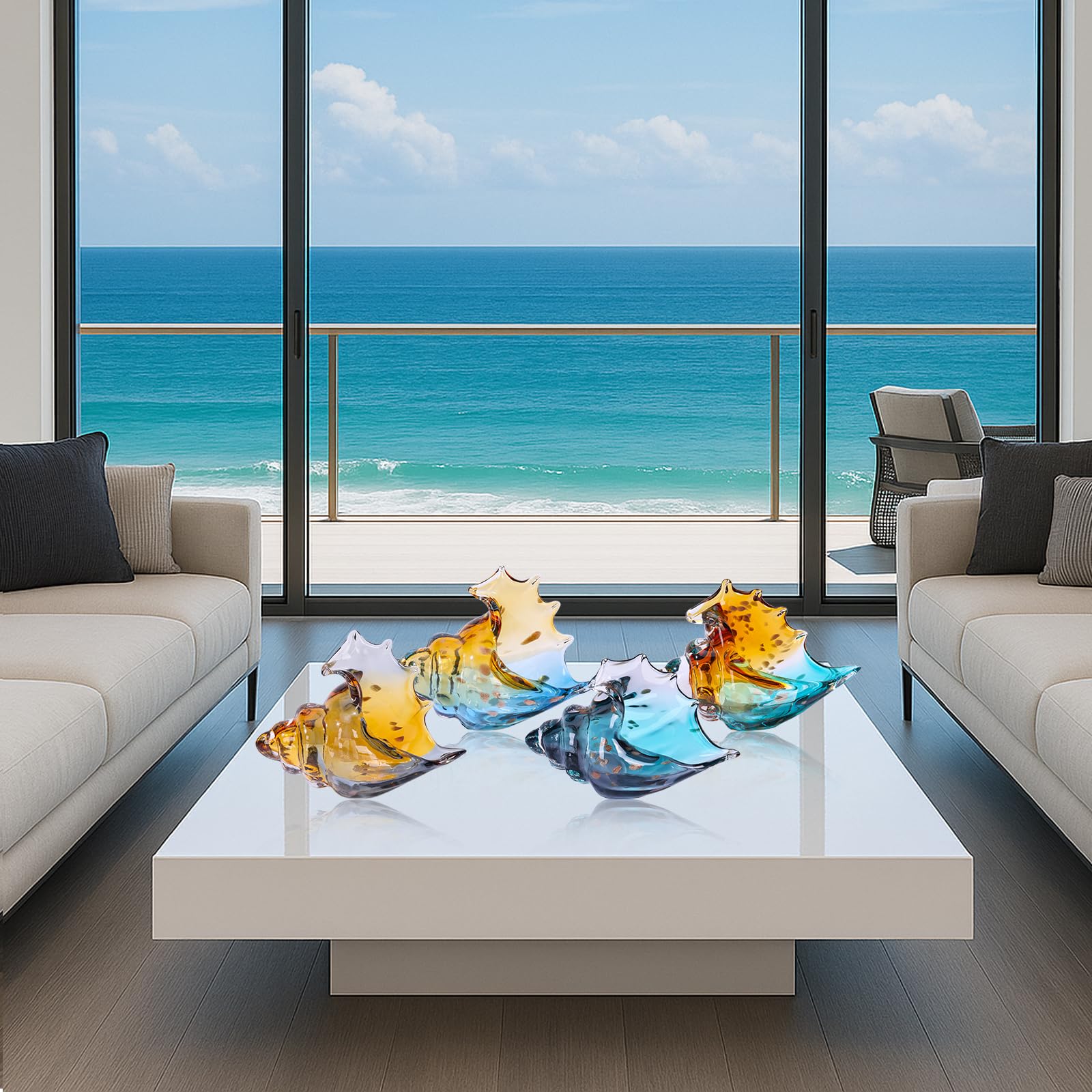 LCCCK Conch Shell Art Artwork to elevate sea-themed interiors.