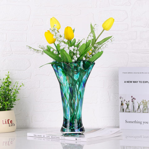 LCCCK premium blown-glass vase adds artistic charm for collectors.
