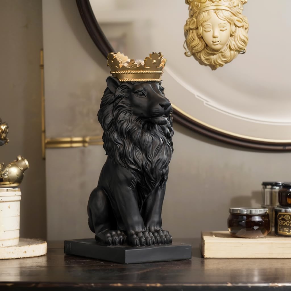 LCdecohome indoor display lion statue suitable for shelves or desks