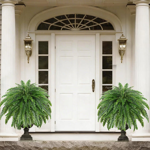 LCKRVOL fern 96 fronds close-up showing lush detail for lifelike look.