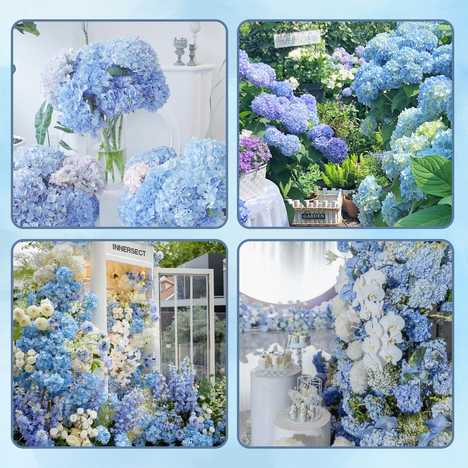 LCKRVOL hydrangea table decor for durable, maintenance-free styling