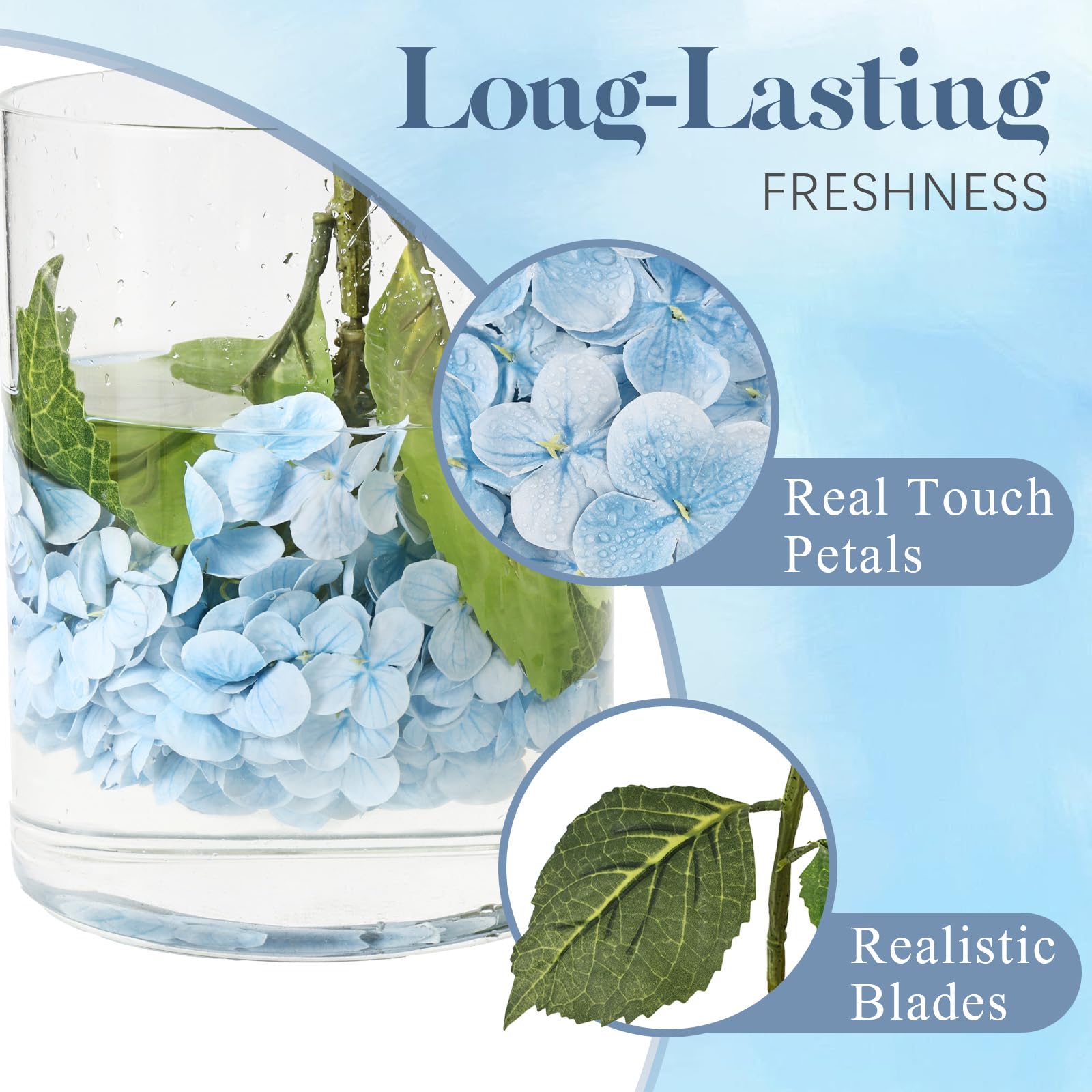 LCKRVOL blue hydrangea wedding bouquet for refined event décor