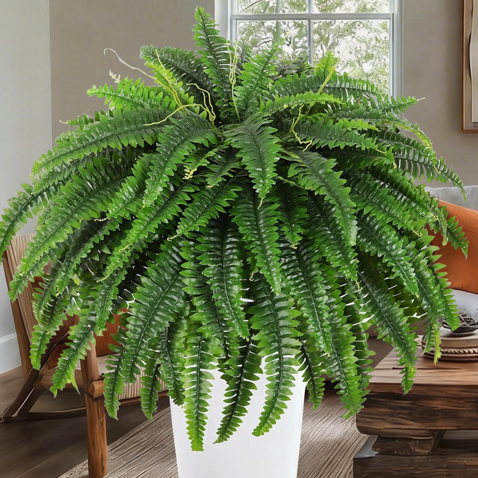 LCKRVOL silk and plastic leaf texture provides realistic touch.