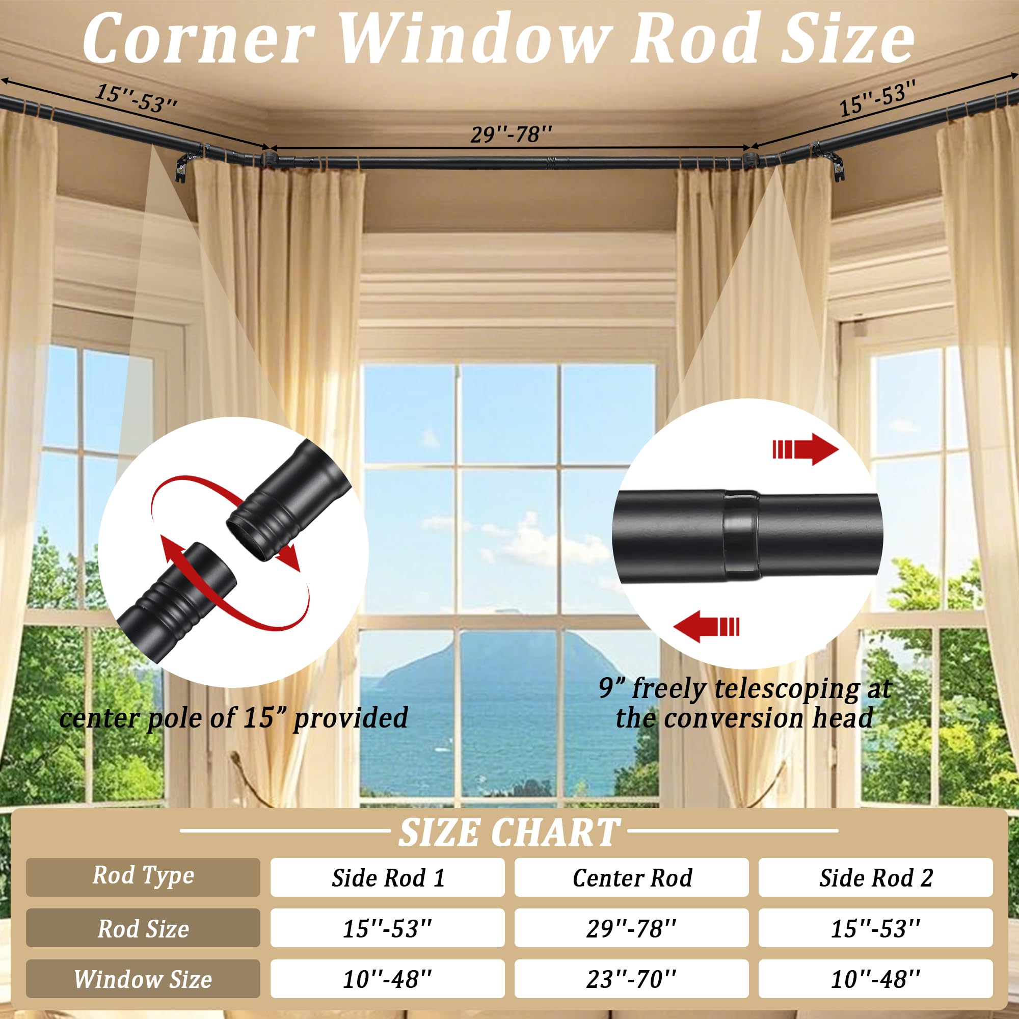 Lcokeiy brackets and screws included for quick, secure installation