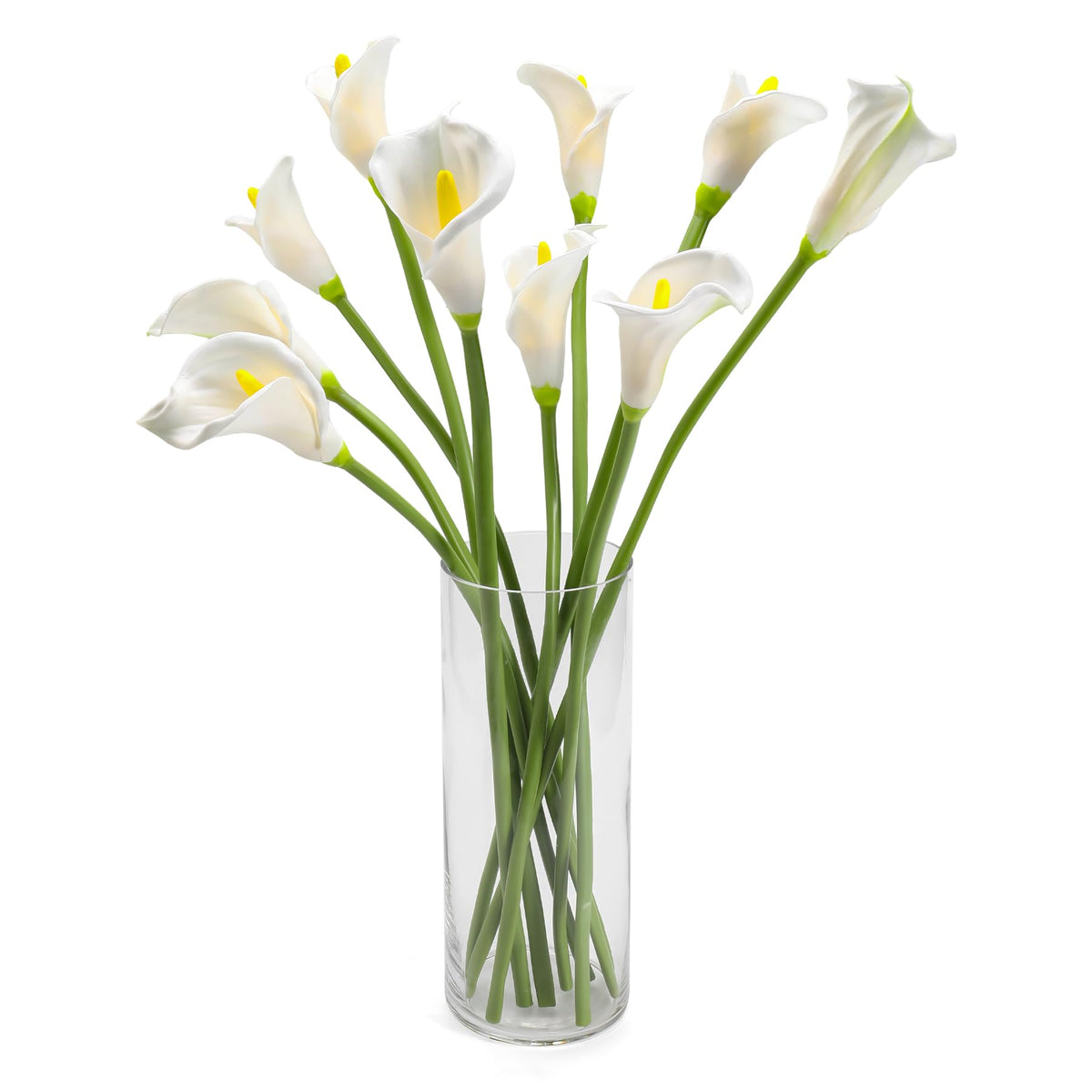 Lcuasc calla lily white 26-inch stem for elegant centerpieces.