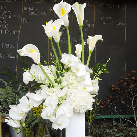 Lcuasc premium packaging protecting the calla lily set during transit.