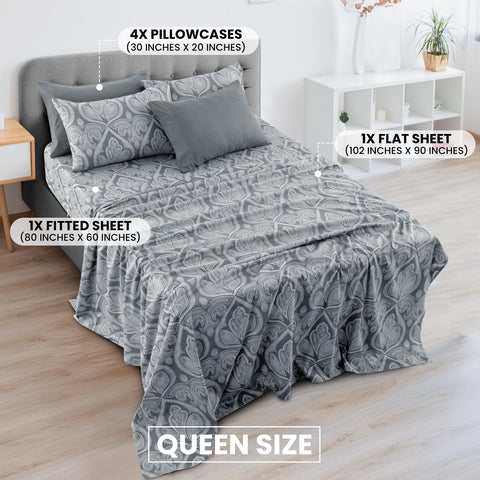 LDC Lux Decor flat sheet 90x102 provides generous coverage for large beds.