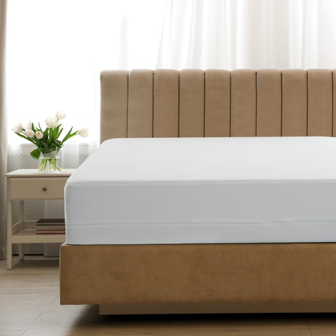 LDC Lux Decor waterproof mattress protector encases to keep spills away for a clean surface.