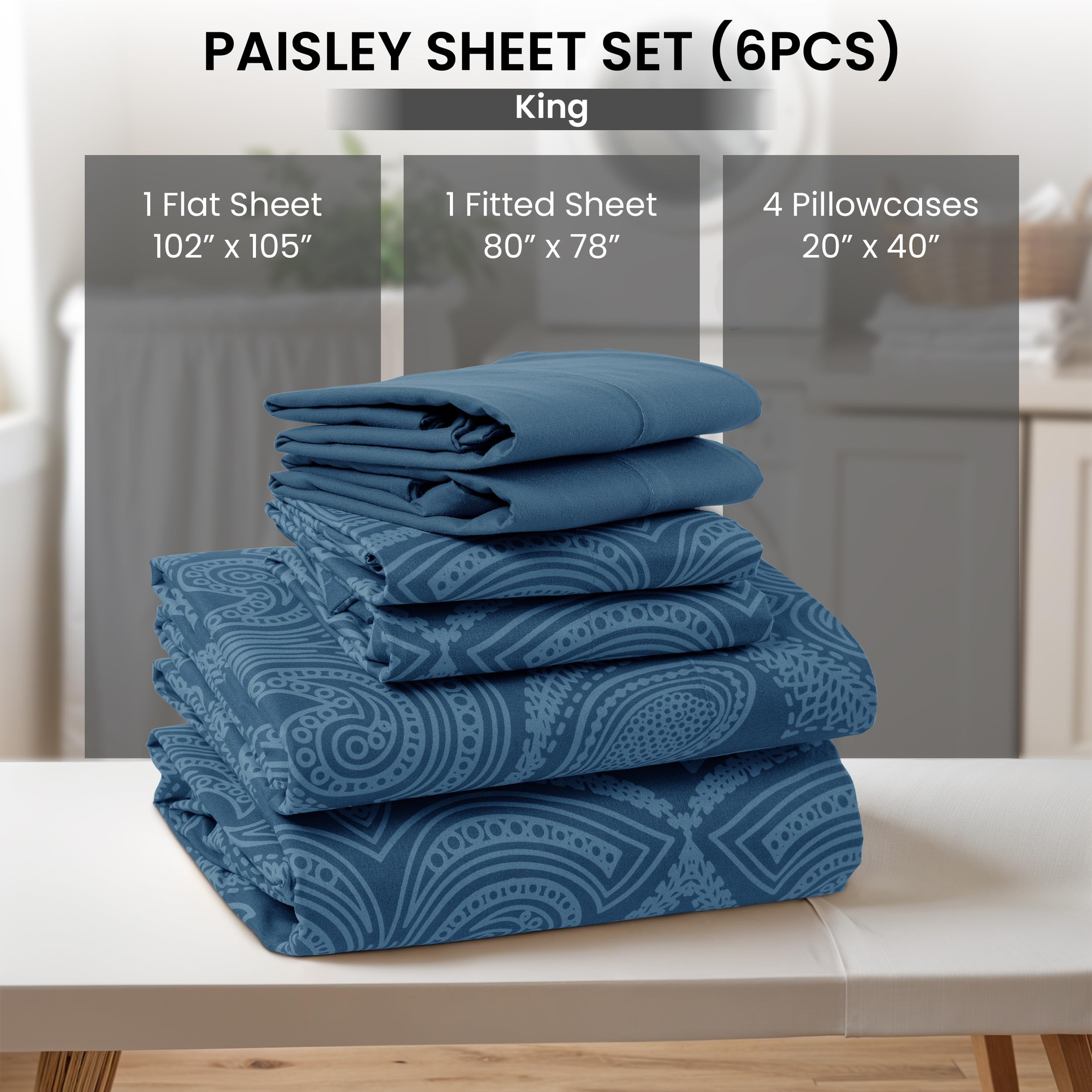 LDC OEKO-TEX certified king sheet set for safe fabrics