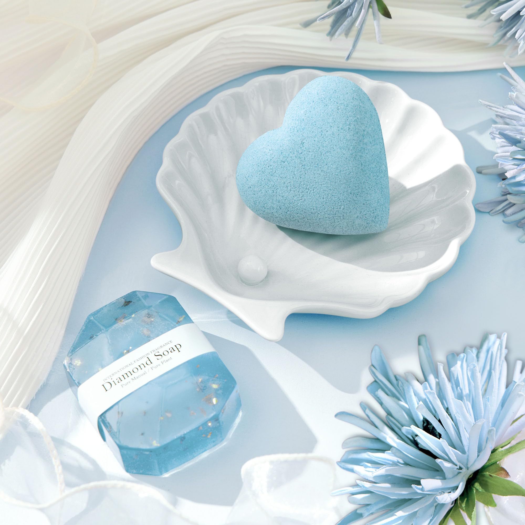 LE CADEAU diamond handmade soap and bath bomb pamper gently