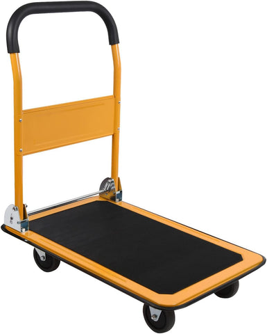 LEADALLWAY 330lbs capacity cart demonstrates sturdy load handling for boxes.
