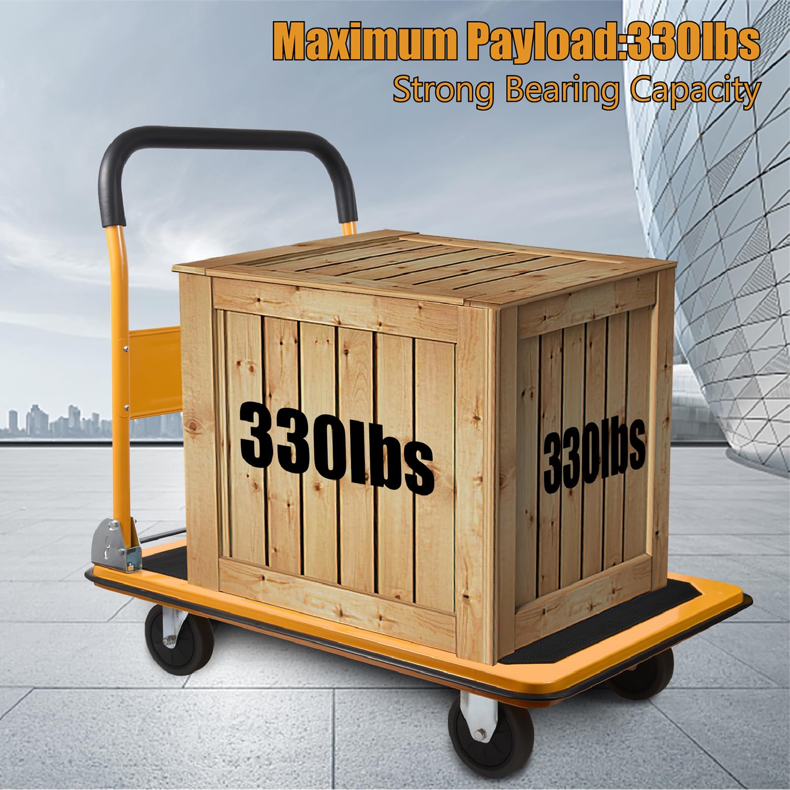 LEADALLWAY cart with quiet wheels ensures smooth indoor maneuvering.