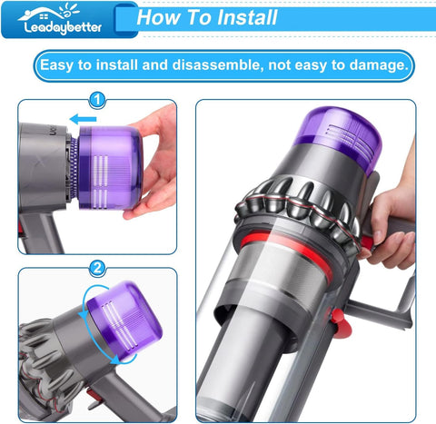 Leadaybetter filter set helps sustain suction efficiency in daily cleaning.