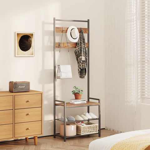 Leadpro versatile hall tree for entryway, corner spaces, and bedrooms.