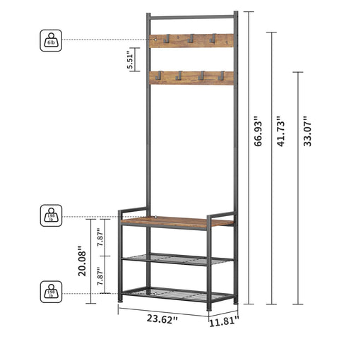 Leadpro rustic brown wood-look frame complements decor while providing sturdy support.