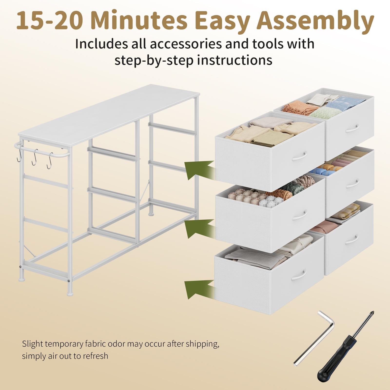 Leadpro versatile unit doubles as a slim TV stand and dresser.