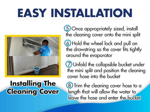 Leak Saver commercial-grade mini-split bag built for heavy-duty maintenance