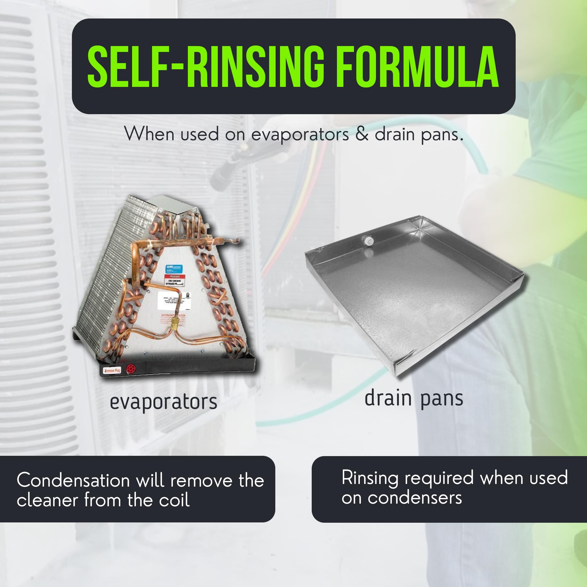 Leak Saver Foam Blaster high pressure spray penetrates coils for deep cleaning results