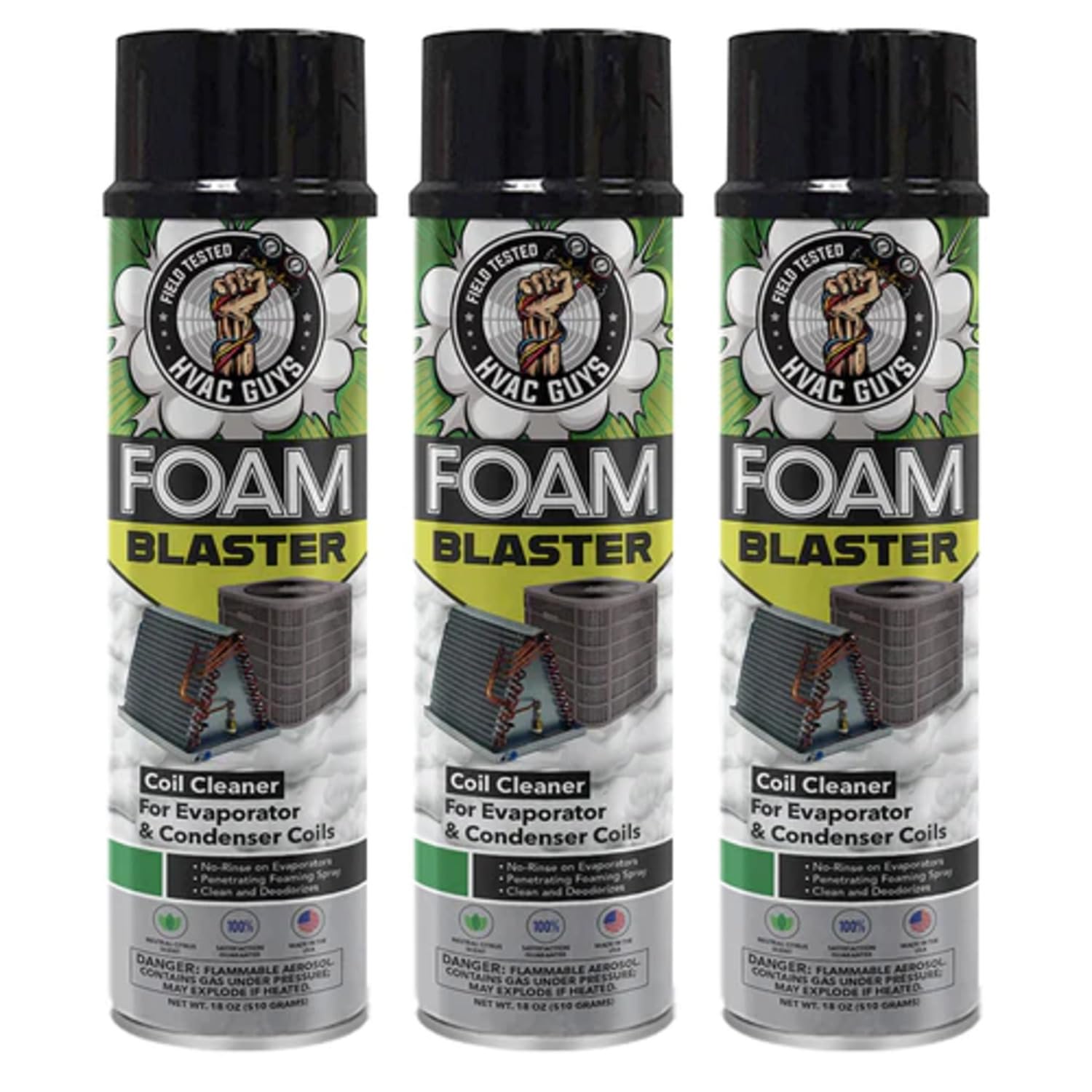 Leak Saver Foam Blaster HVAC service kit ready for field maintenance