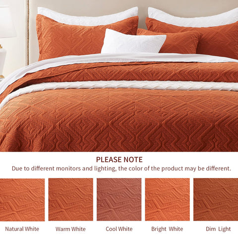 LEAONME Quilt Set King packaging is gift-ready for special occasions.