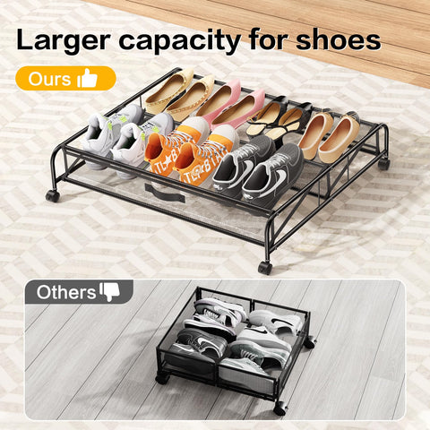 LeArex breathable mesh compartments support air circulation under bed.