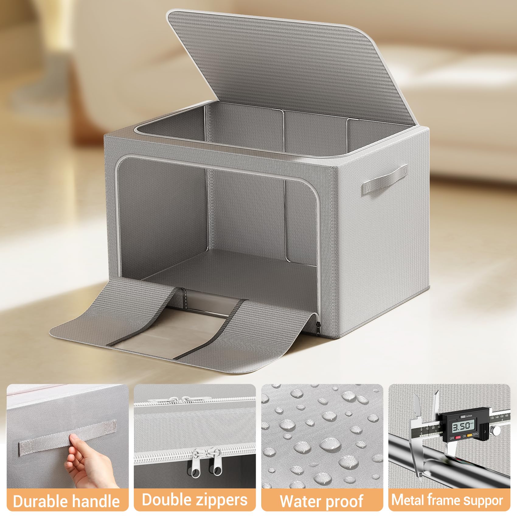 LeArex sturdy handles enable easy lifting and moving
