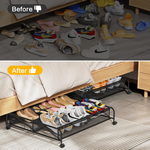 LeArex easy-assembly design for quick under-bed storage setup.