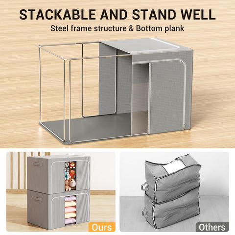 LeArex foldable storage box in waterproof fabric protects items