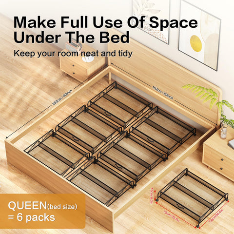 LeArex multi-purpose under-bed organizer for toys and clothing.