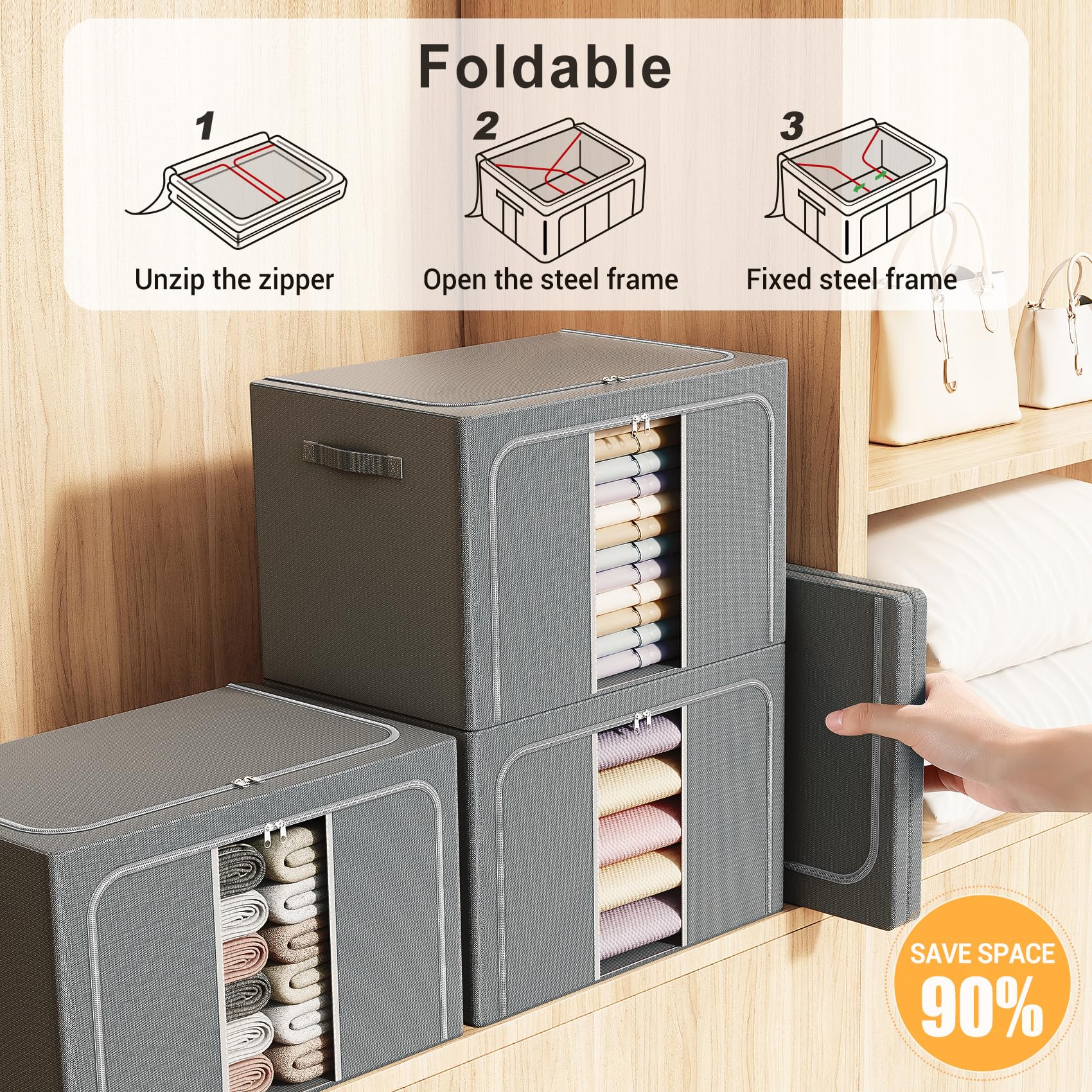 LeArex durable side handles enable easy lifting and moving.