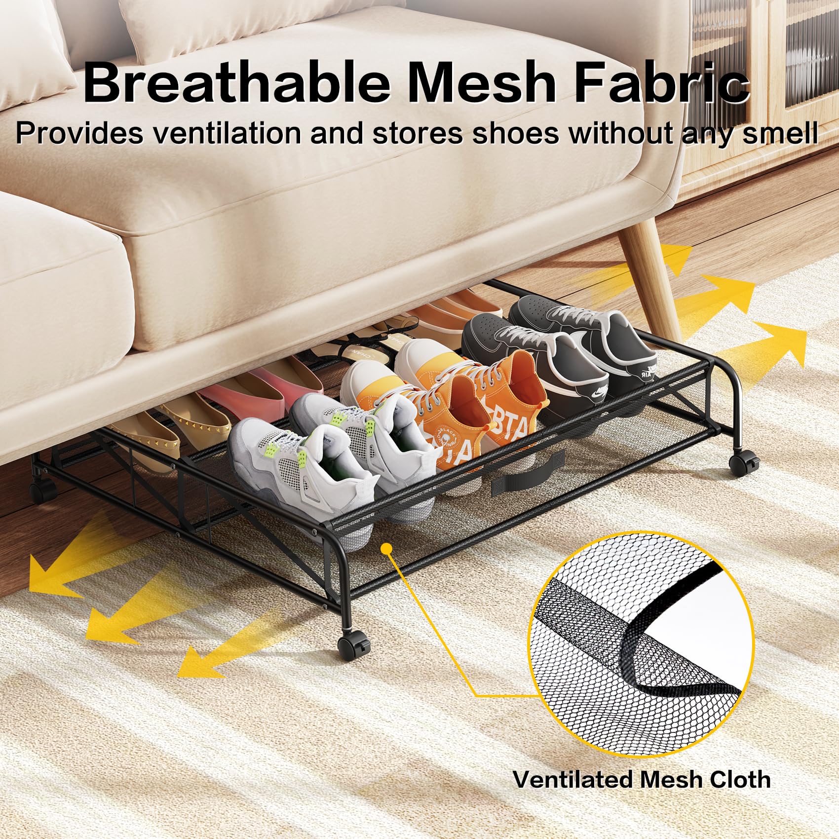 LeArex sturdy metal-frame shoe drawer for daily durable use.