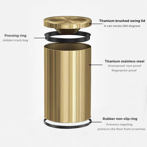 LEASYLIFE anti-tip rubberized base protects floors and prevents spills.