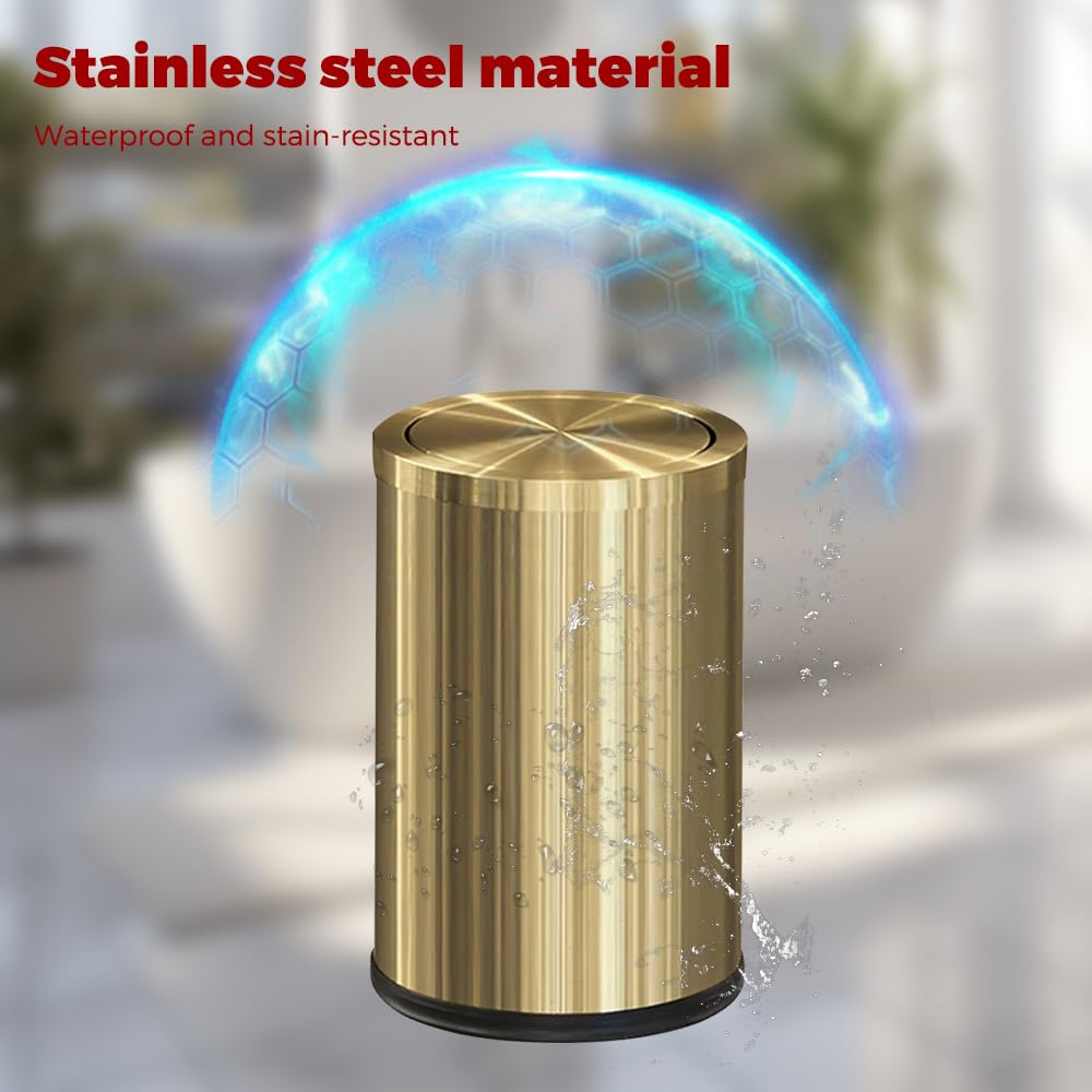 LEASYLIFE stainless steel body, water-resistant and fingerprint resistant.
