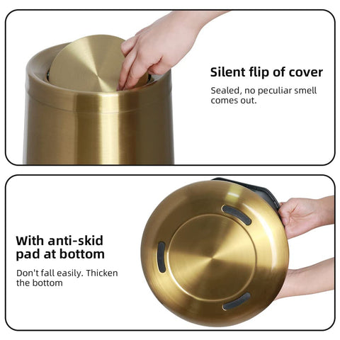 LEASYLIFE swing lid seals odors and keeps spaces clean.