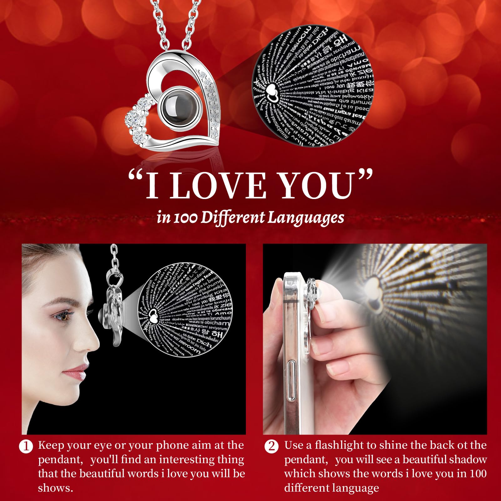 Lebana I Love You 100 Languages feature reveals messages when illuminated.