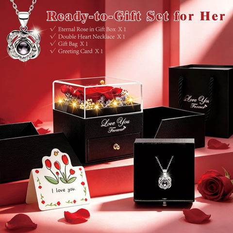 Lebana rose box with lid, ready-to-gift packaging