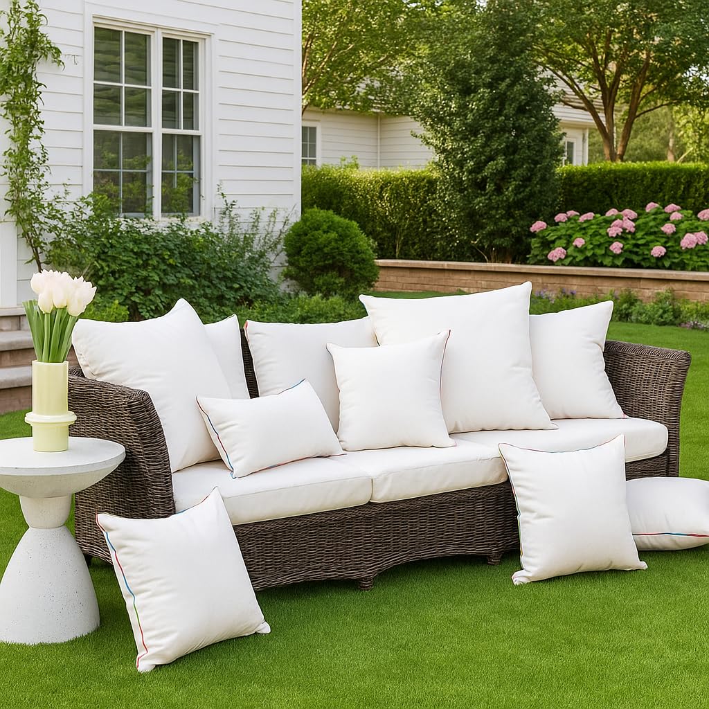 LEBO 12x20 soft fluffy fill pillow insert for comfortable patio seating.