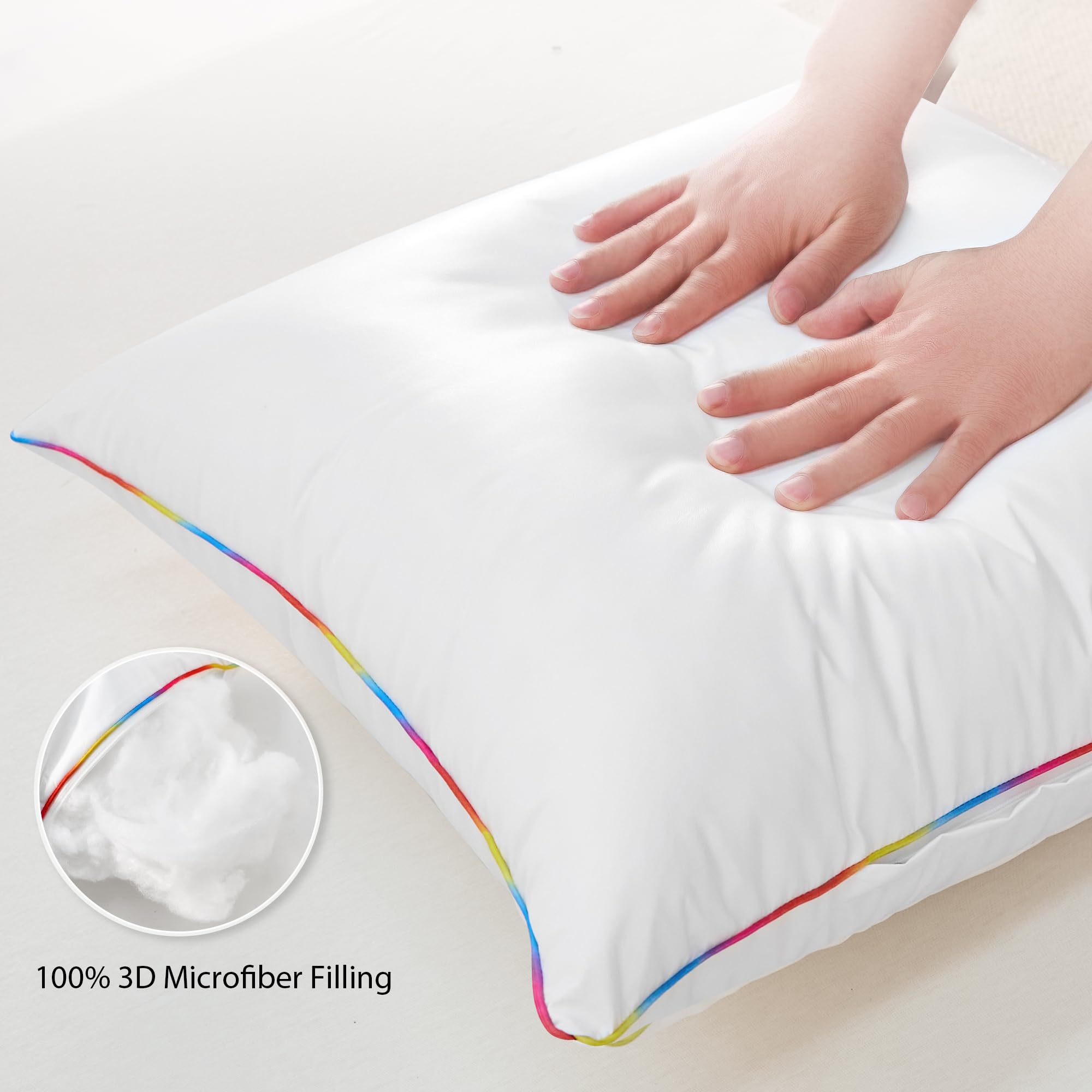 LEBO pillow insert with hidden zipper design for easy filling adjustments.