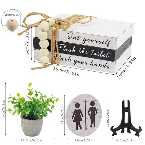 Lebsitey round-sign adds whimsical charm to any shelf or counter.