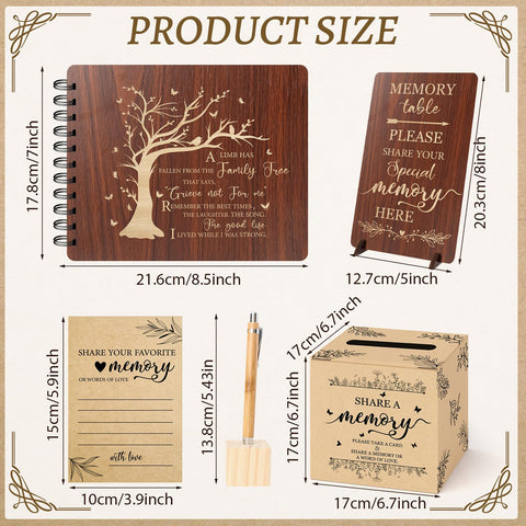 Lebsitey memory card box showing organized space for guest notes.