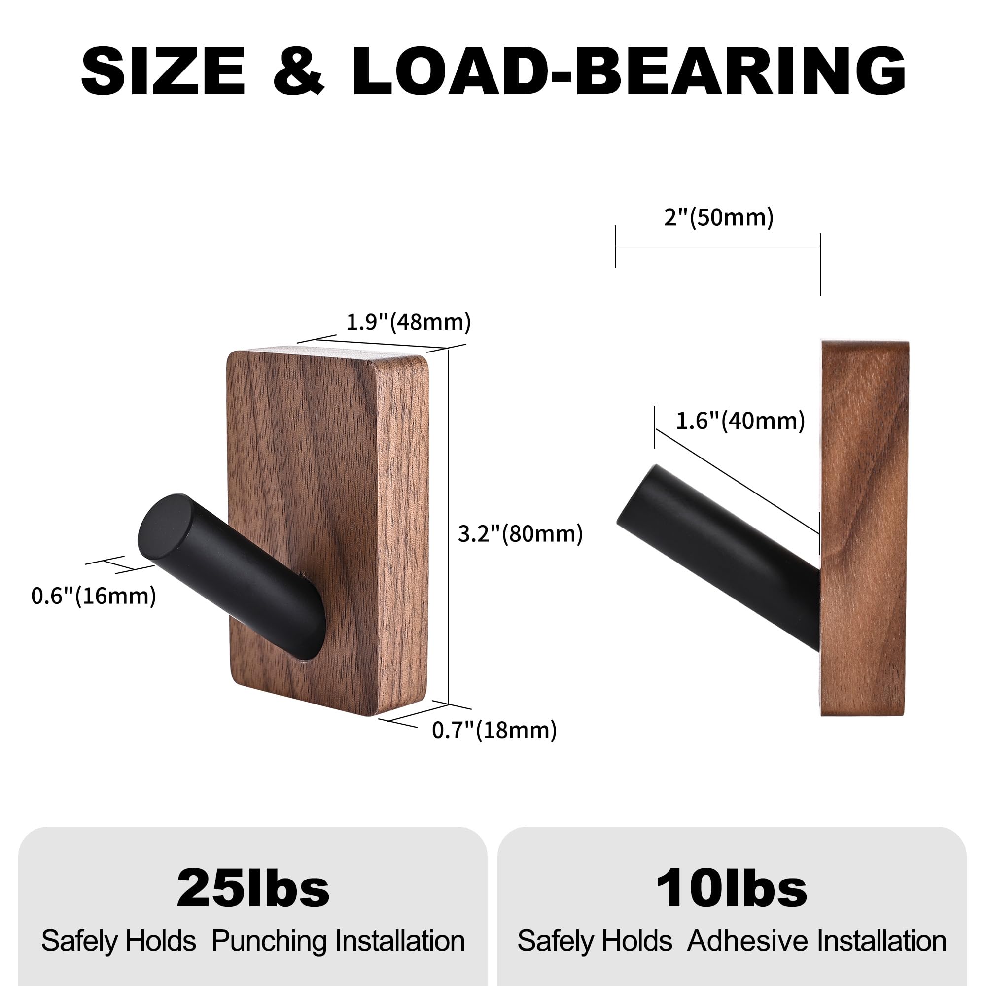 LECHYN aluminum hook offers durable, sleek metal contrast