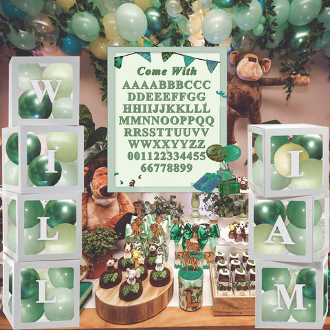 Ledido seven-box decor kit enabling versatile party setups.
