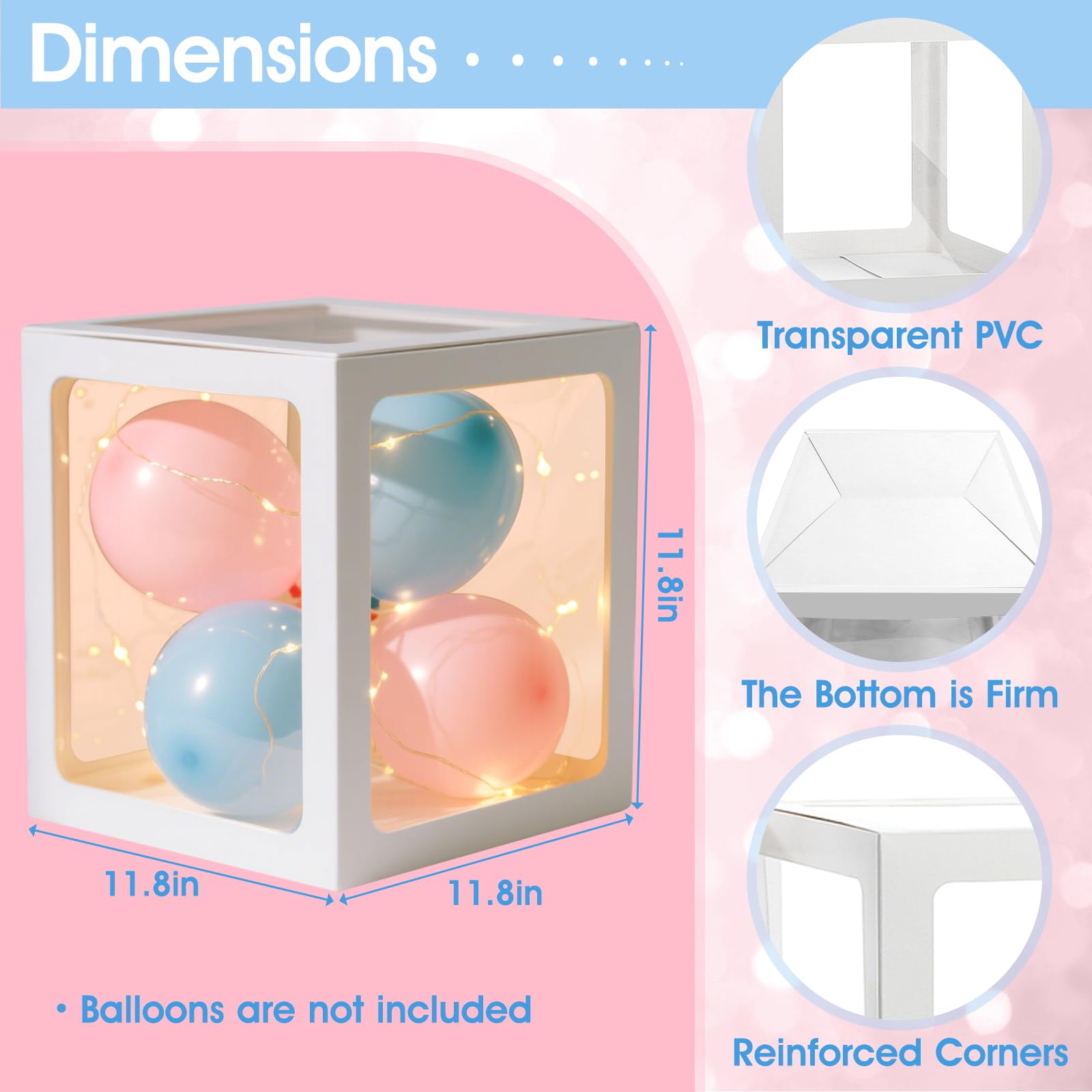 Ledido 38-balloon assortment inside the box enhances festivity