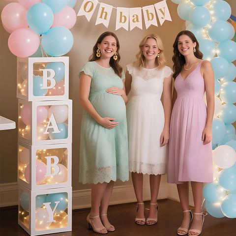 Ledido baby shower box can be reused as keepsake after event