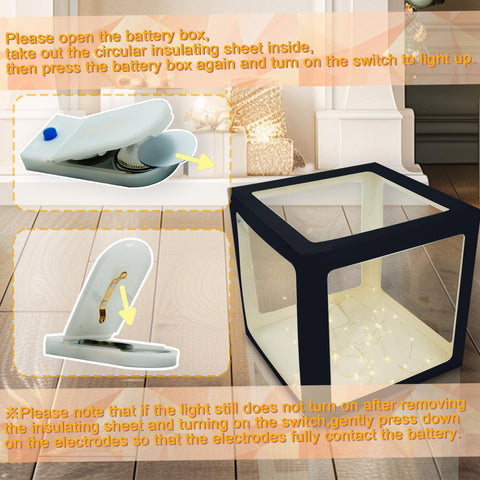 Ledido clear balloon boxes foldable for easy post-event storage.