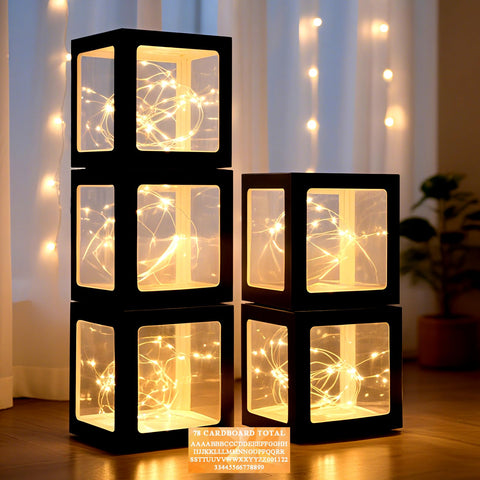 Ledido transparent balloon boxes with LED lights for bright display