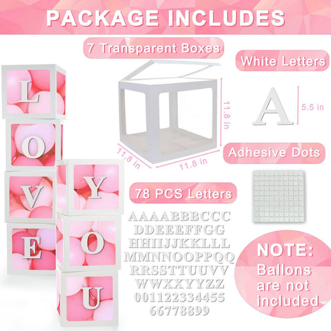 Ledido white baby box with 78 letters for customizable name display.