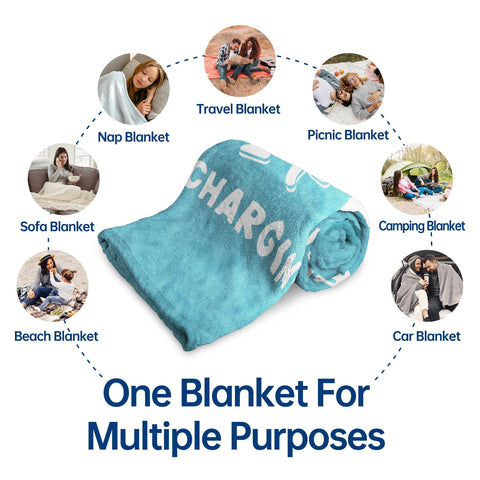 Leebbsin lightweight versatile blanket for TV, travel, or sofa.