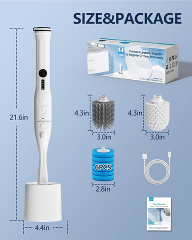 Leebein 90-minute runtime ensures longer cleaning sessions