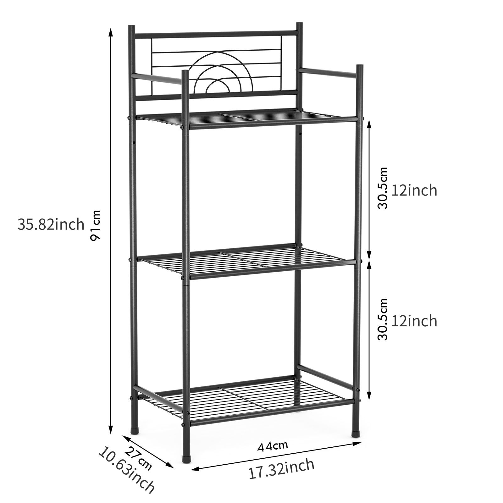 Leeda Made compact space-saving shelving fits tight corners in any room.